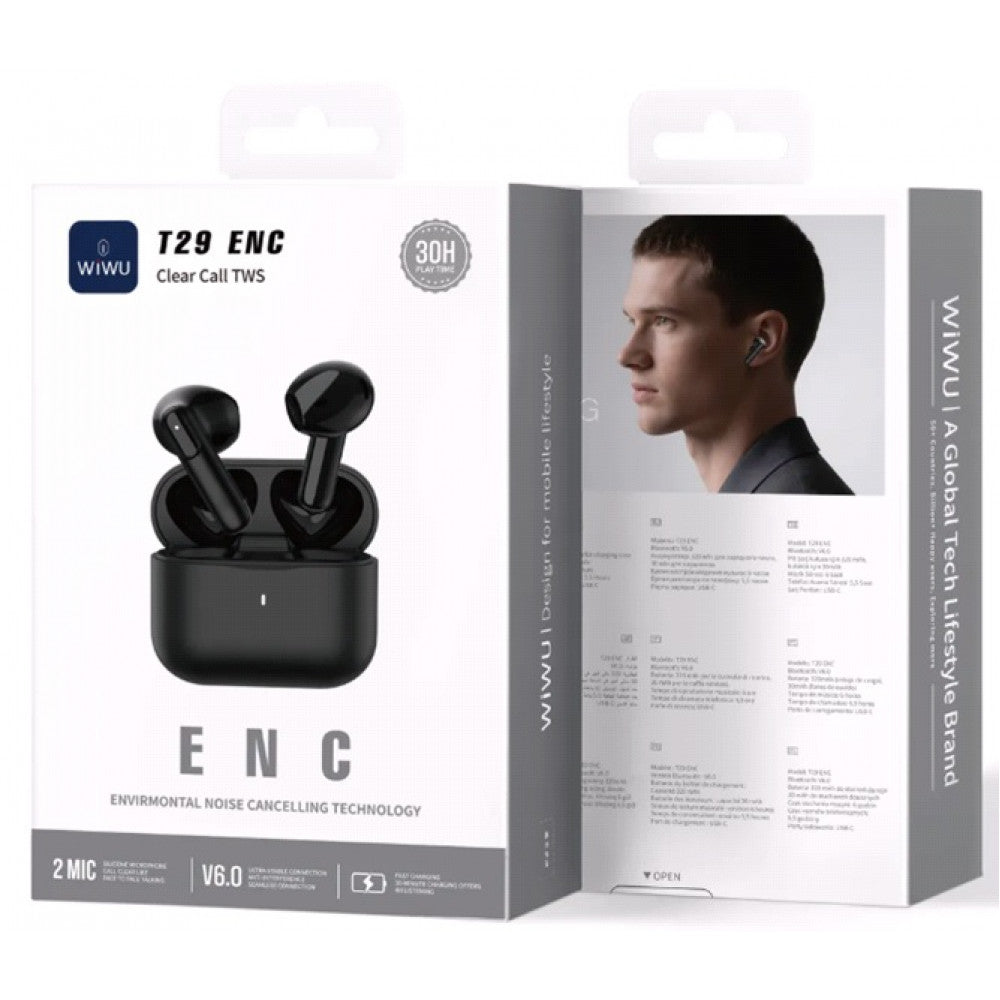 Bluetooth гарнітура TWS Wiwu T29 — White