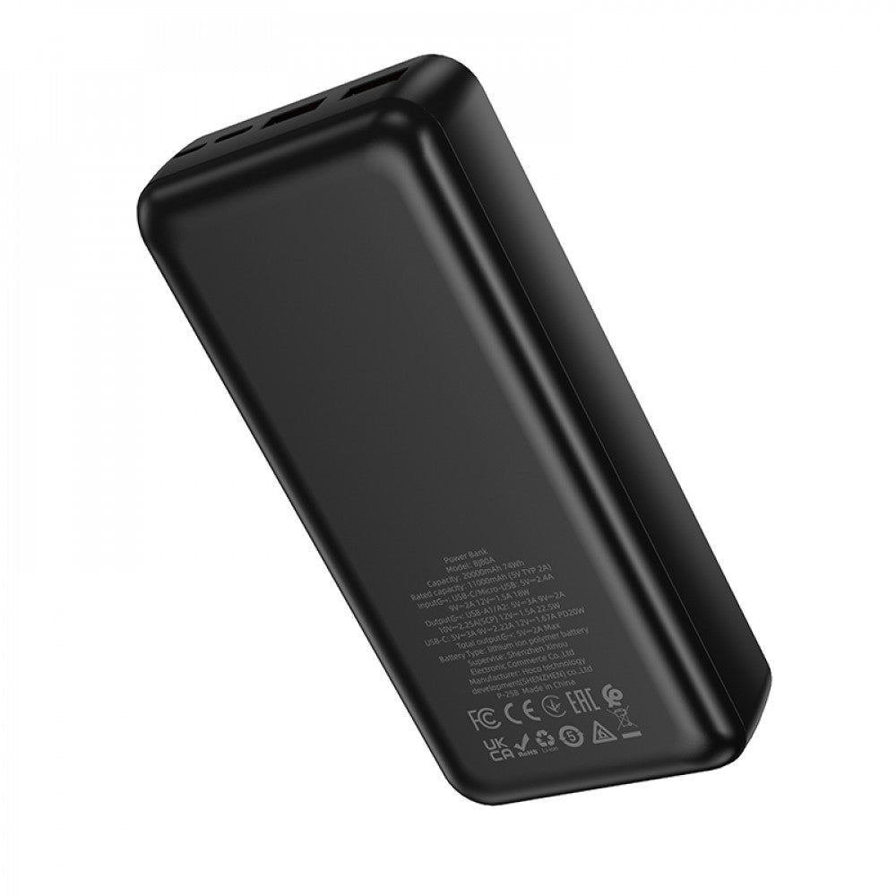 Power Bank 20000 mAh — Borofone BJ80A 22.5W+PD20W — Black