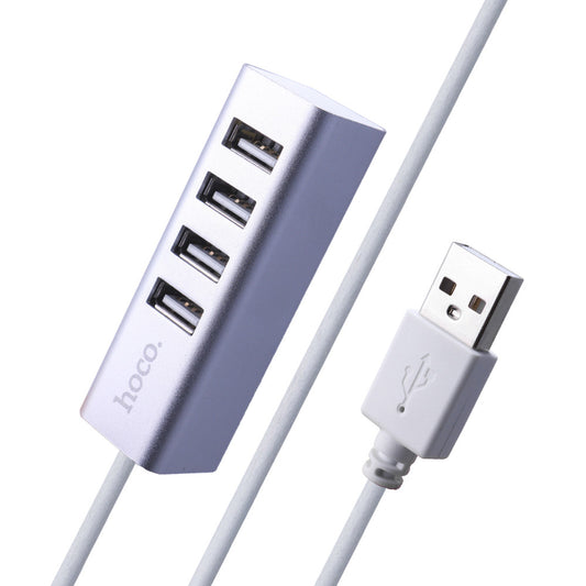 USB HUB Hoco HB1 Line Machine ; USB To 4 USB - Tarnish