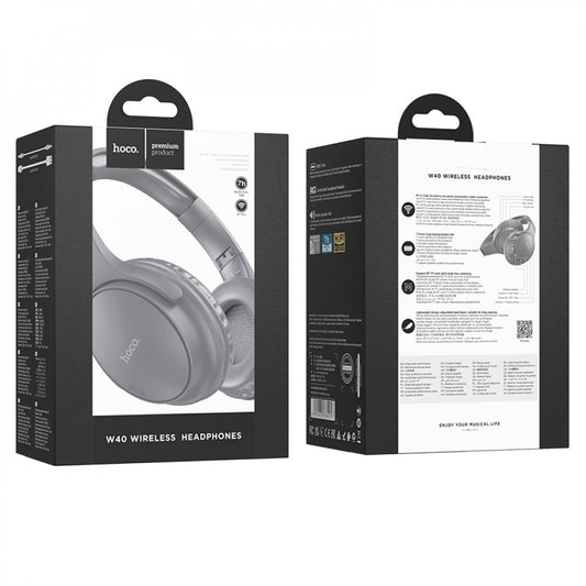 Bluetooth Headphones Hoco W40 – Gray