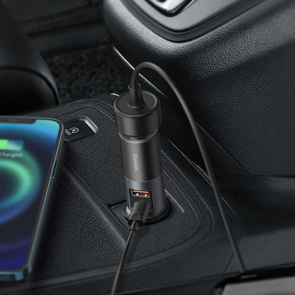 Car Charger 120W 1U 1C Baseus (CCBT-C0G) Share Together Fast Charge with Cigarette Lighter Expansion Port Gray