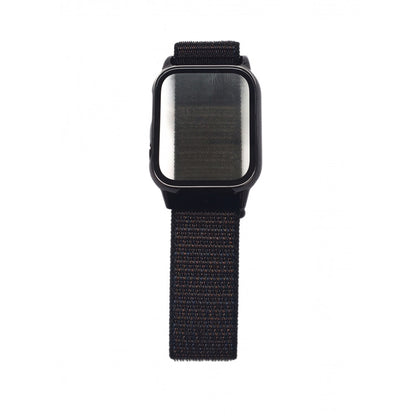 Ремешок Нейлон, нейлоновый, с защитным чехлом,  Apple Watch 40 мм — Черный