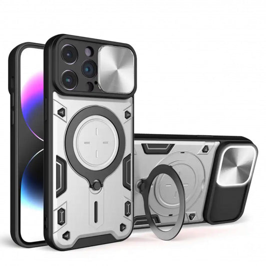 Protective Stand Case iPhone 13 — Silver