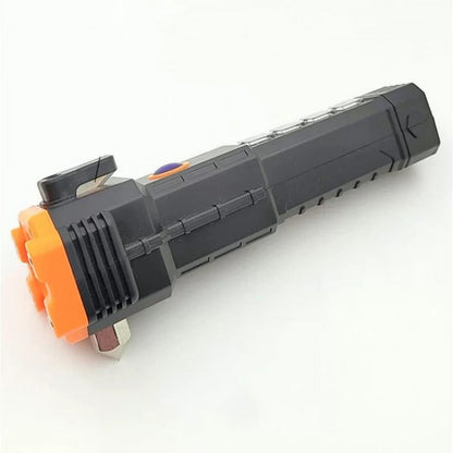 Rechargeable LED Flashlight LL-104 XPE LED COB with Glass Breaker