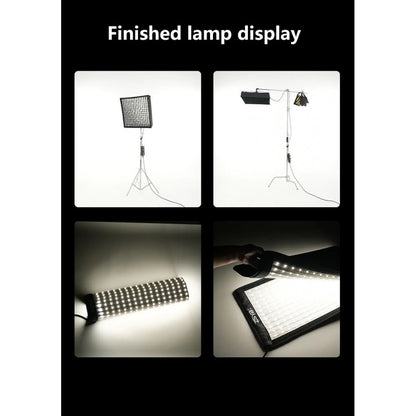 ZSYB JB-200X 200W 3200K-5600K Flexible LED Video Light with APP Control 63cm