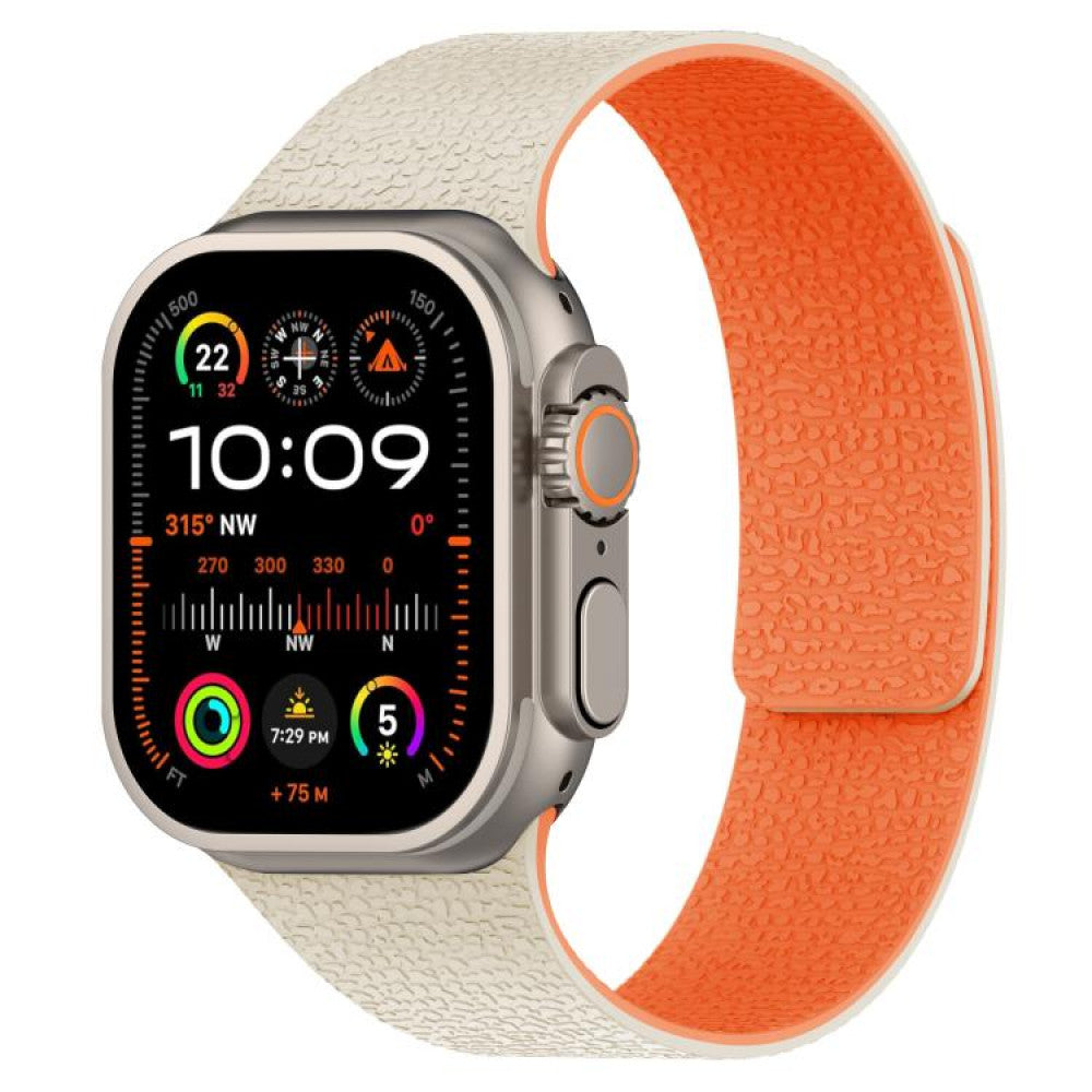 Ремінець Magic Silicon Apple Watch 38 mm 40 mm 41 mm — Gray&Orange