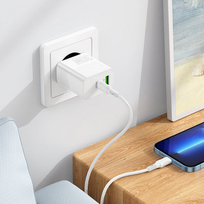 Home Charger | 30W | PD | QC3.0 – Borofone BA75A – White