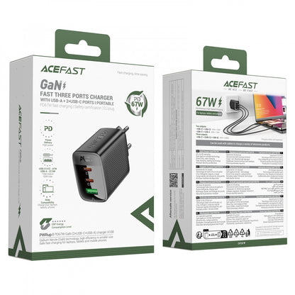 Зарядное устройство для Acefast A108, 67 Вт, 2PD, QC 3.0