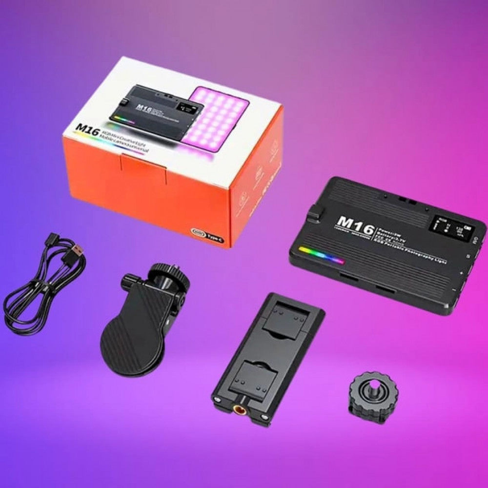 Selfie Flash M16RGB 5W 140pcs light color:2500-9000K