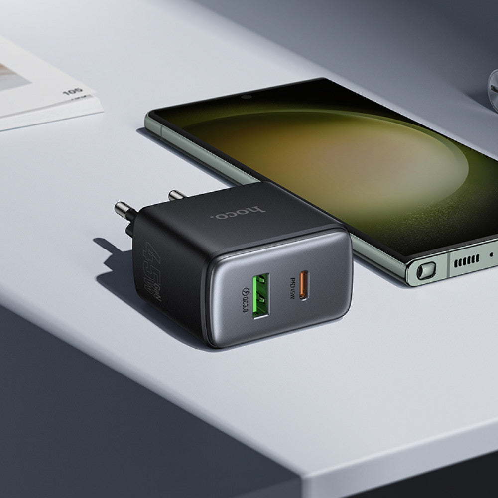 Home Charger | 45W | PD | QC3.0 — Hoco C158A