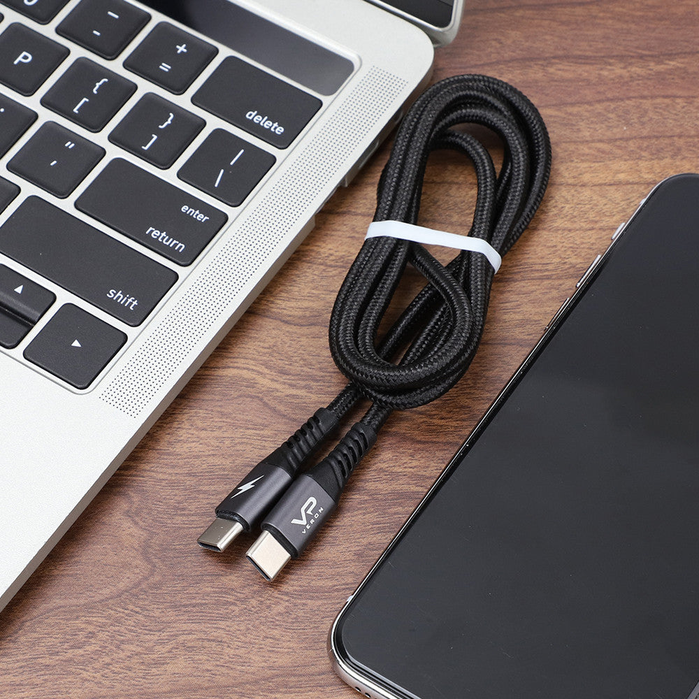 USB C to C Cable 20W PD (0.25m) Veron C09s Nylon