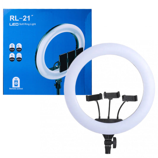 Studio LED Ring Light (54 cm) RL-21 Professional with Remote Control