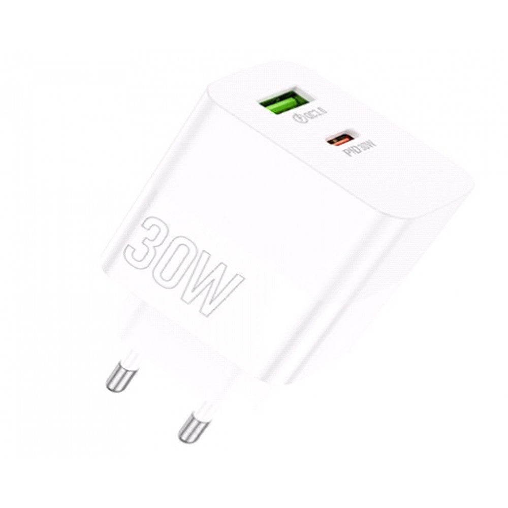 Home Charger | 30W | PD | QC3.0 – Borofone BA75A – White