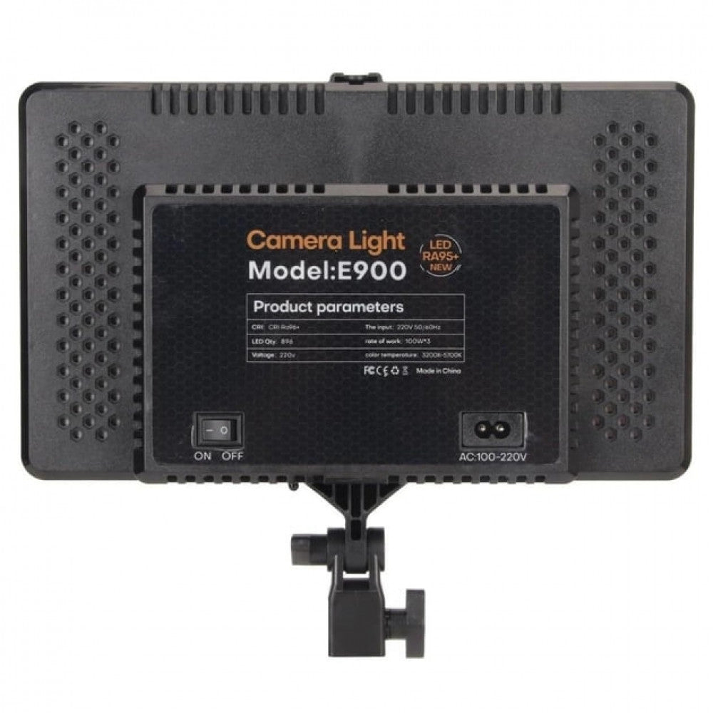 Video light lamp LED E900 with display 30x17 cm 768 Lights 3000K-6500K Remote