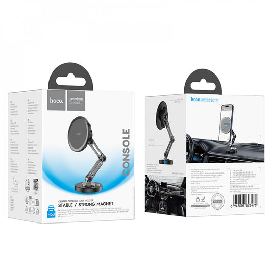 Magnetic car holder with adhesive base — Hoco H50