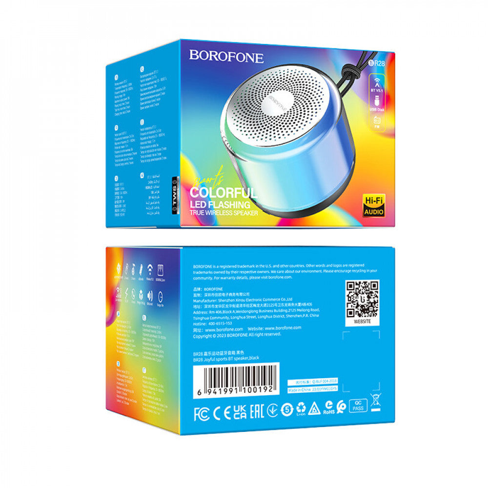 Портативна колонка BR28 Joyful sports — Black