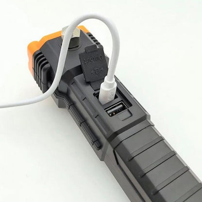 Rechargeable LED Flashlight LL-104 XPE LED COB with Glass Breaker