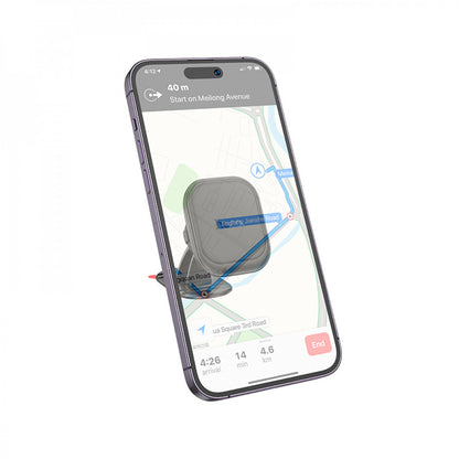 Magnetic car holder with adhesive base Hoco H30 — Black