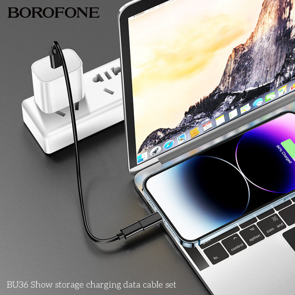 Multifunctional Charging Cable Set 60W Borofone BU36 – Black
