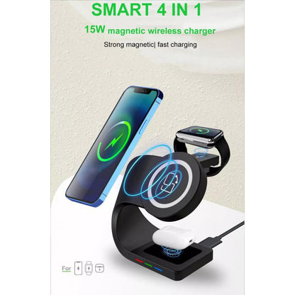 Wireless Charger 3 in 1 Y36 MagSafe - Black