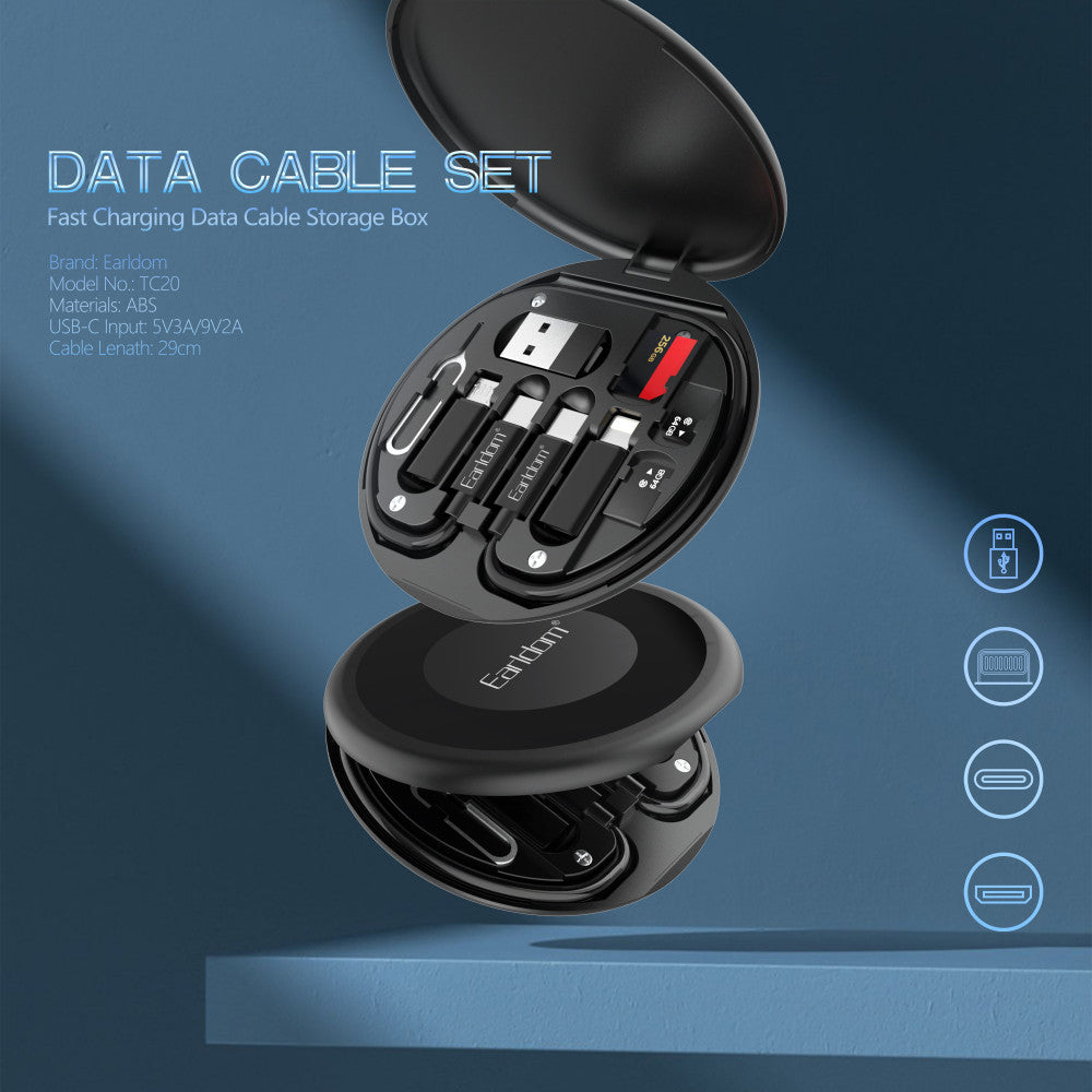 Кабель 3-в-1 (Lightning + Micro-USB + USB-C) 2 А (1 м) — Earldom ET-TC20
