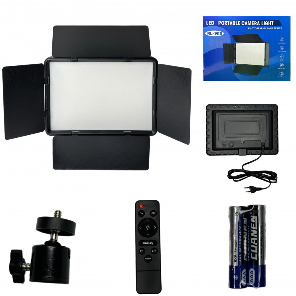 Video light lamp LED RL900 23x16 cm 85W 366 Lights 3000K-6500K