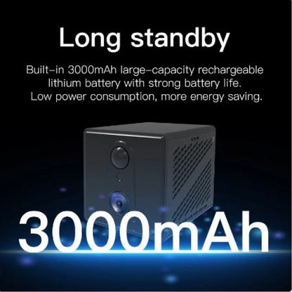 IP Camera mini HD 4G with SIM card, 3 MP, 3000 mAh human detection, Wi-Fi