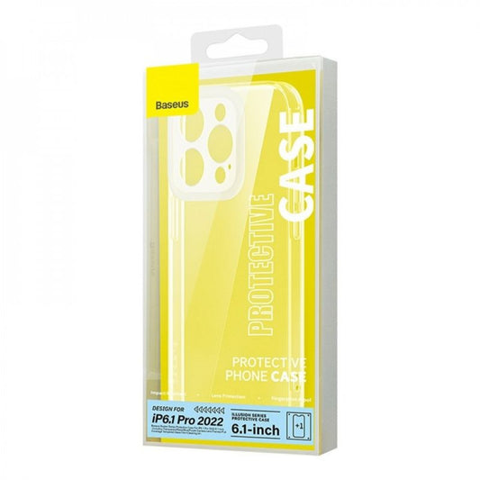 Overlay Cases Baseus (ARHJ000102) Illusion Series Protective Case for iP 14 Pro camera lens frames and full tempered glass screen Clear