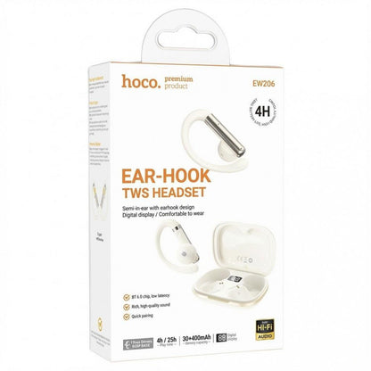 Bluetooth гарнітура TWS Hoco EW206 — White