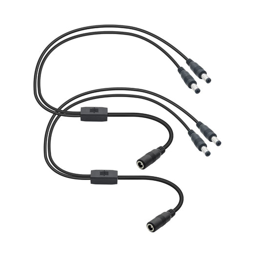 1 Female to 2 Male 5.5mmx2.1mm DC Power Splitter Cable