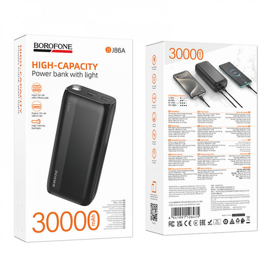 Power Bank | 30000 mAh | Borofone BJ86A with light