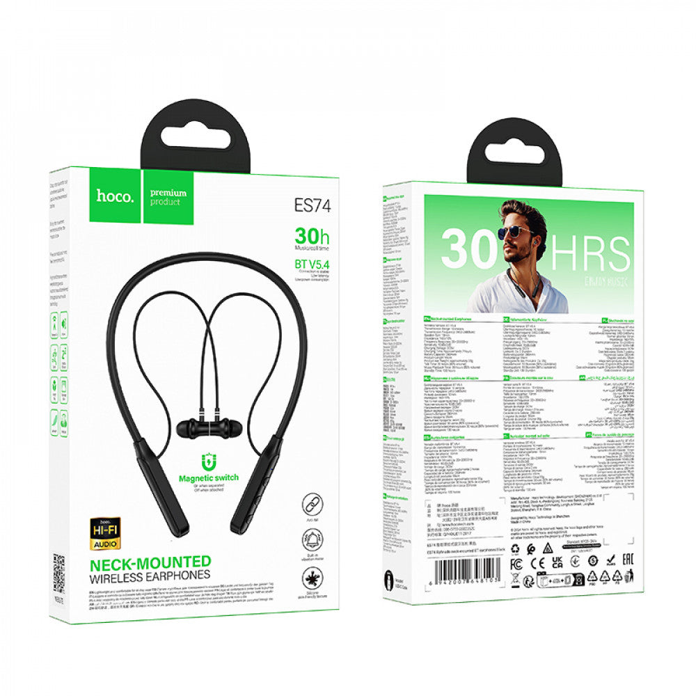 Bluetooth Earphones Hoco ES74 — Black