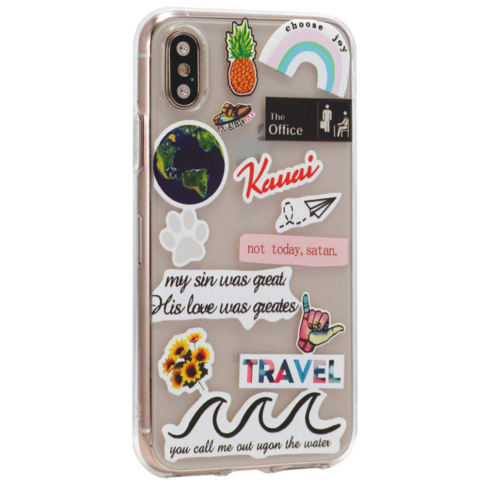 Stickers Series TPU Case iPhone XS Max 
