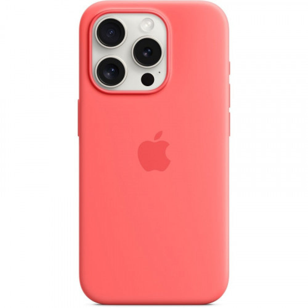 Silicone Case With Magsafe iPhone 15 Pro — Guava