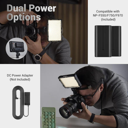 Video light lamp LED PT-F260B 26W LED260 color 3200-5600K