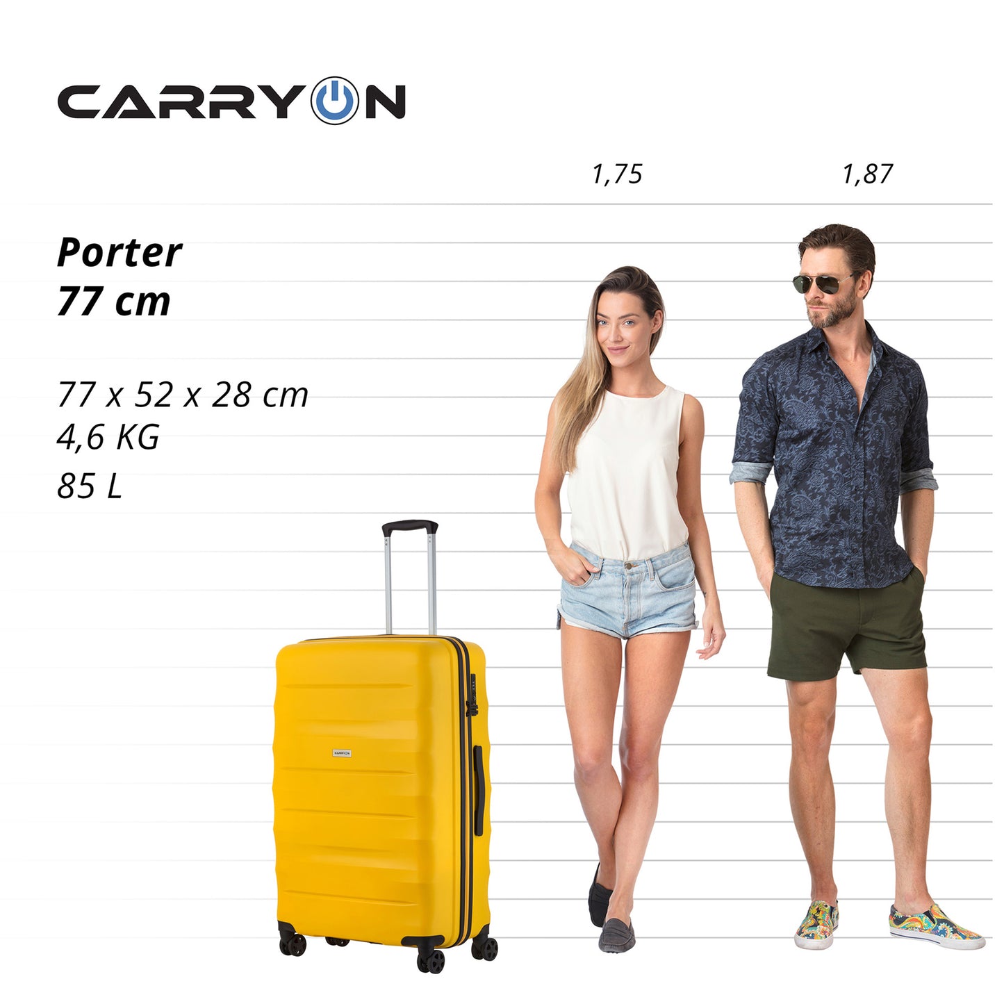 Valise CarryOn Porter (L) Yellow (502458)
