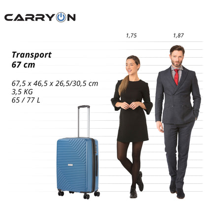 Valise CarryOn Transport (M) Blue Jeans (502408)