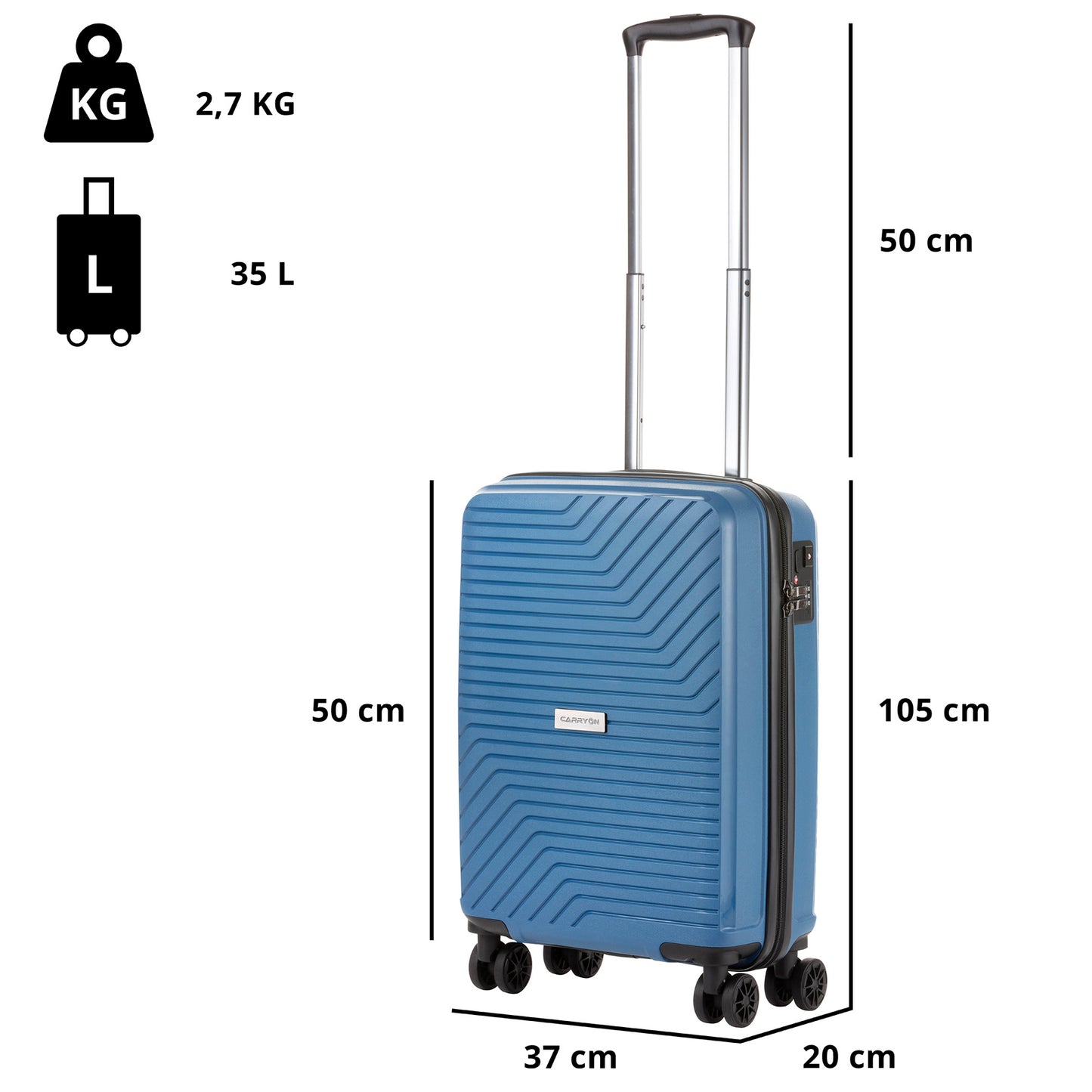 Valise CarryOn Transport (S) Blue Jeans (502407)