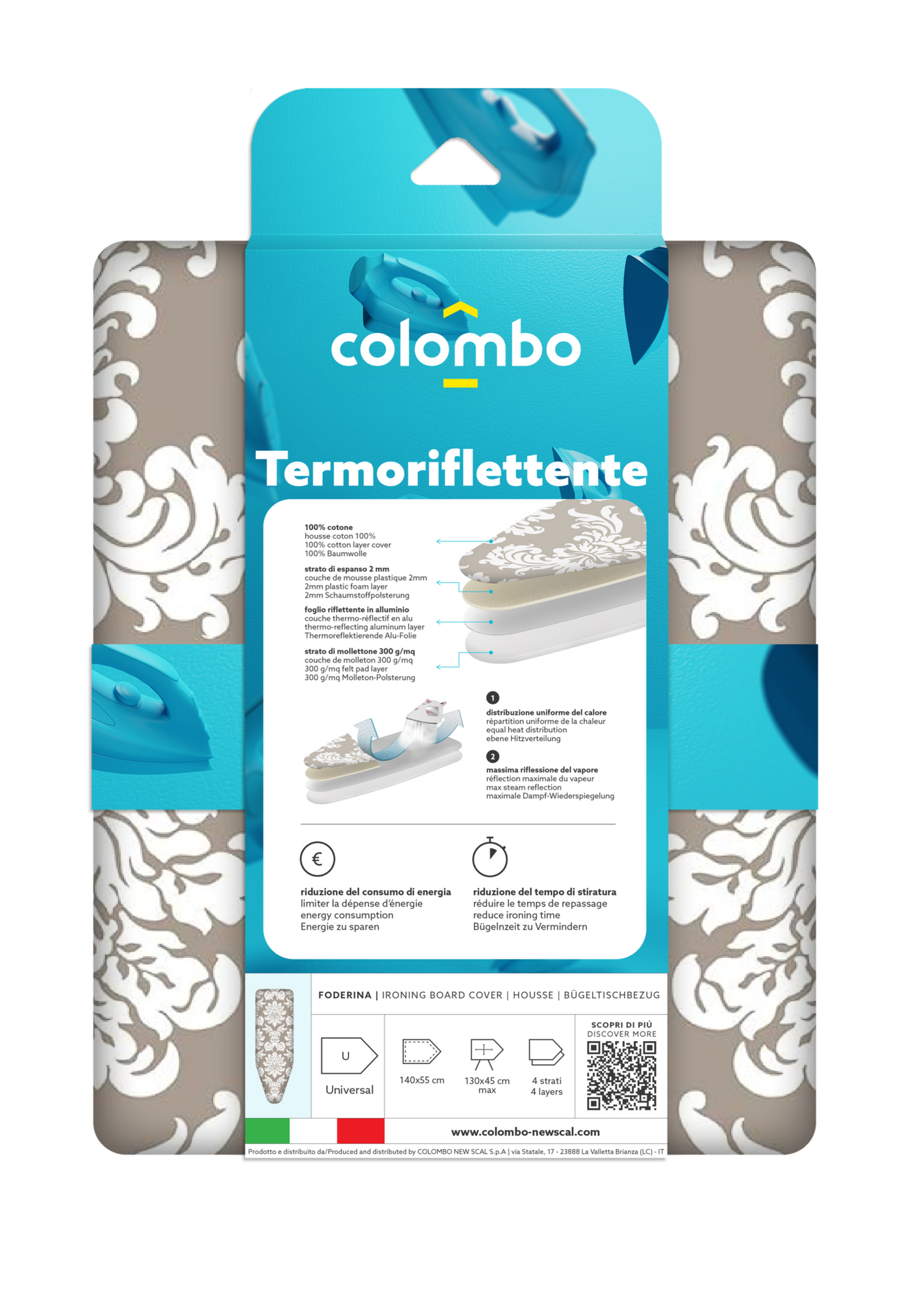 Чохол для прасувальної дошки Colombo Thermoreflectant (COP630)