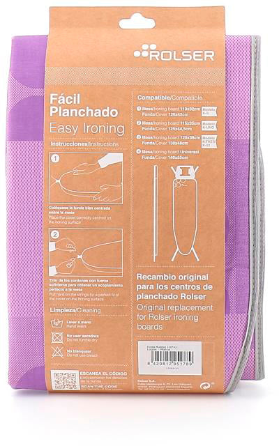 Ironing board cover Rolser Muleton Malva 130 x 48 cm (FUR003-2061)