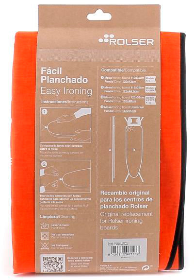Чохол для прасувальної дошки Rolser Muleton Mandarina 140 x 55 см (FUR004-2089)