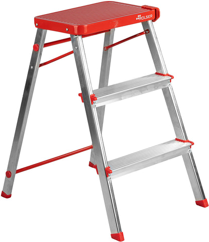 Драбина Rolser Taburete M/3 3 щаблі Rojo (MET3001-1009)