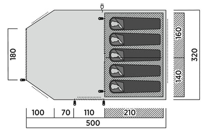 Five-year-old tent Easy Camp Hamra 5 (120495)