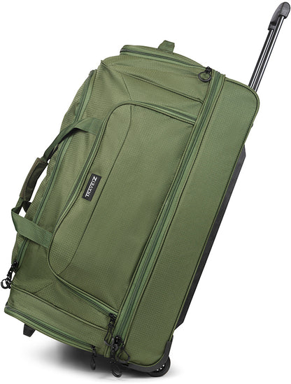 Travel bag on wheels TravelZ Wheelbag Doubleloader green 96L (603099)
