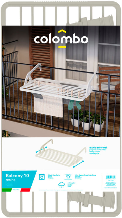 Wall-mounted clothes dryer Colombo Balcony 10 Resina (ST988)