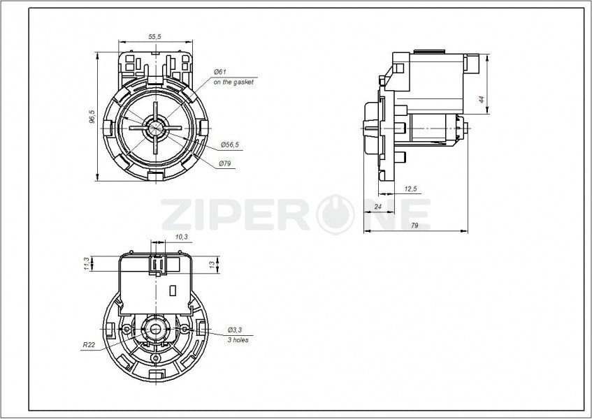 Pump (pump) GRE 651065248 for Ardo washing machine
