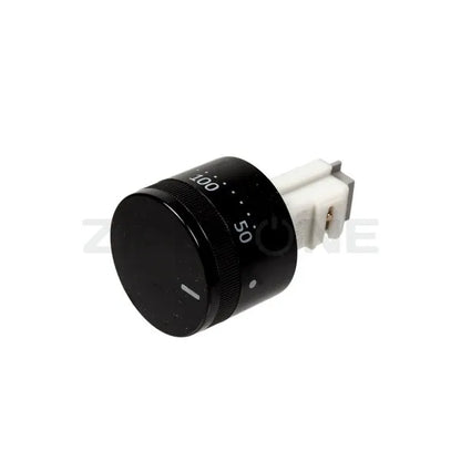 Temperature control knob for Gorenje oven black