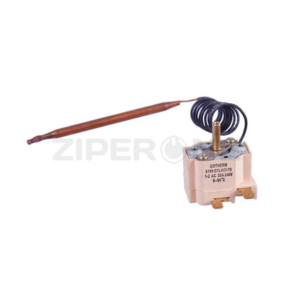 Thermostat GTLH0407 20A 250V 90°C capillary L630 2 terminals COTHERM Atlantic