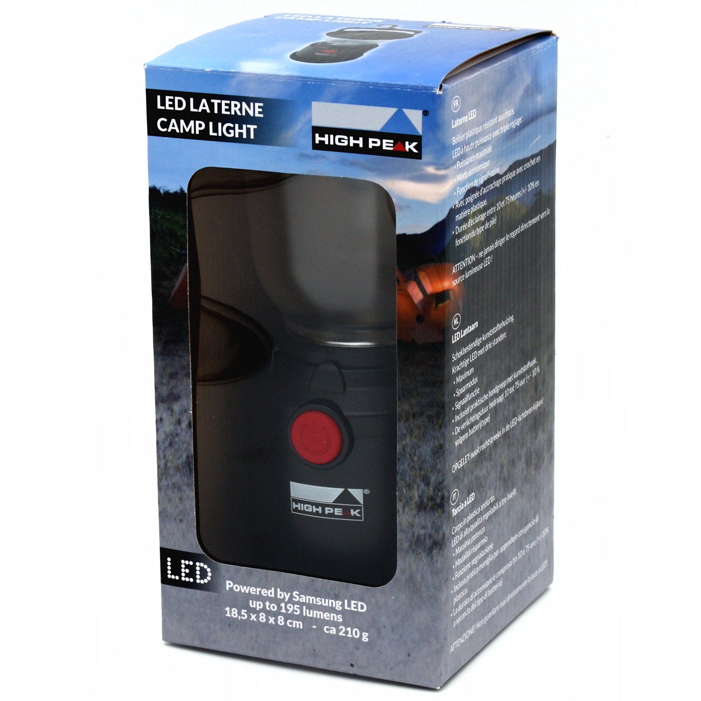 Camping light High Peak LED Lantern Camp Light Black (41483)