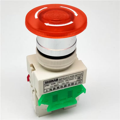 Emergency STOP signal Power switch head "mushroom" on off Lay37 Lay7 Y090 LED